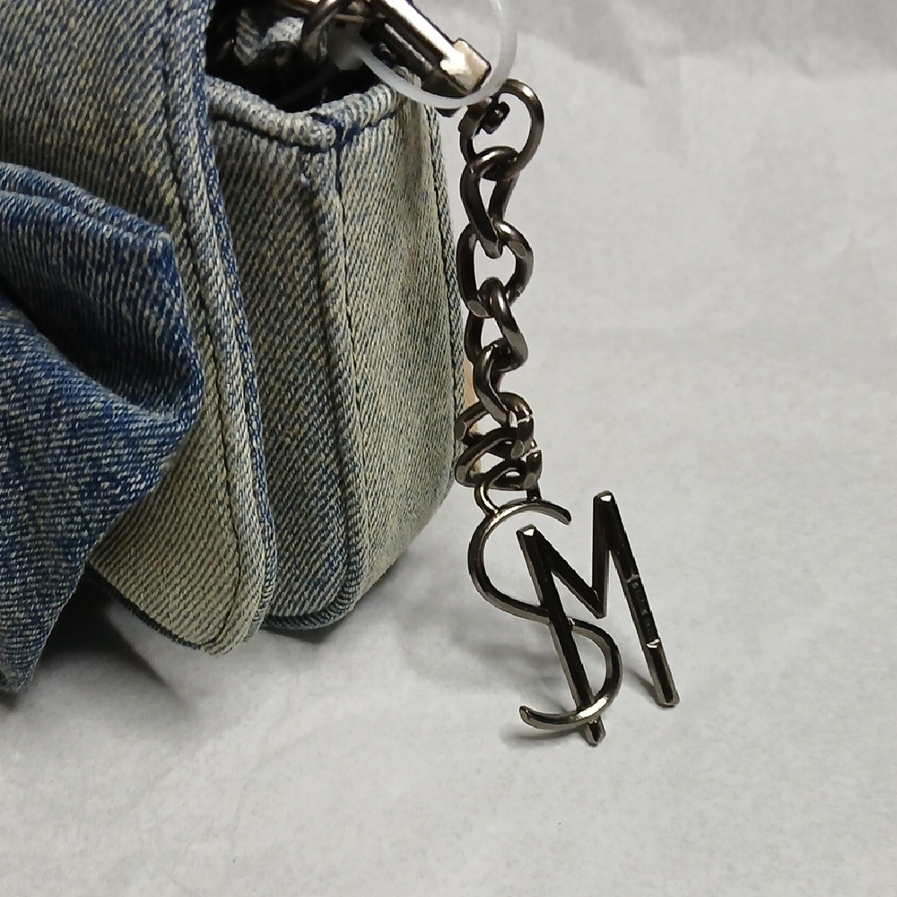 Steve Madden Washed Blue Denim Borla Crossbody - Picture 12 of 16